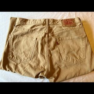 Levi’s 501 Mens 34-30 Tan